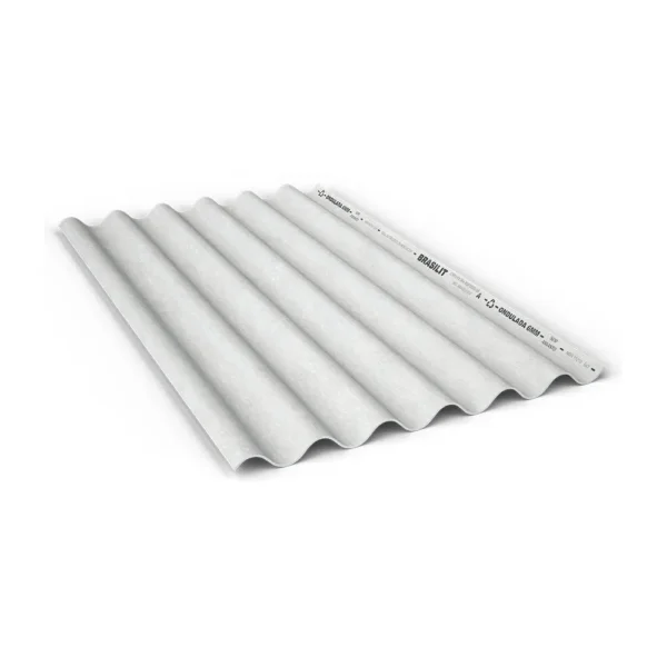 Telha de fibrocimento ondulada 2,44m x 1,10m 5mm - Brasilit